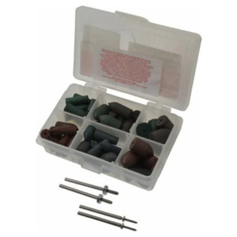 Rubberized Abrasive Electronic Polishing Kit K-1, 68 Pieces - 88-170-6